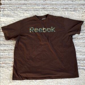 Reebok Brown Short Sleeve Tee Classic Crew Neck
